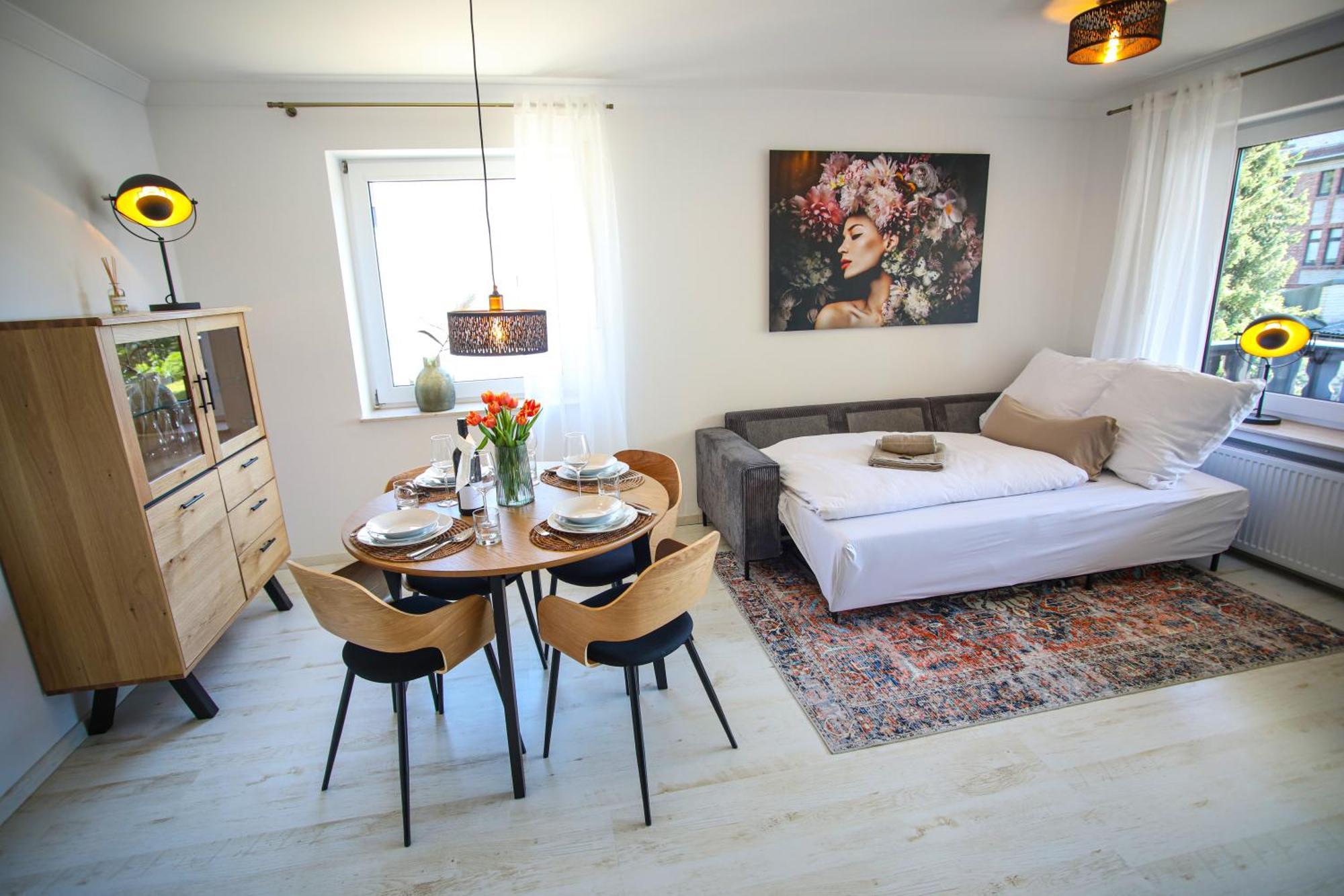 Apartament Zentral - Gemuetlich - Kueche - Balkon - Garage Bad Lippspringe Zewnętrze zdjęcie