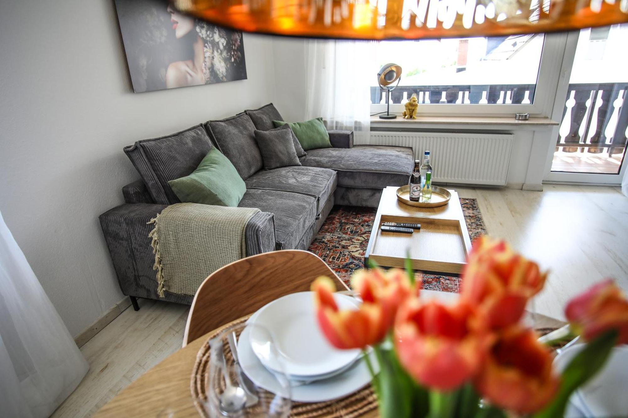 Apartament Zentral - Gemuetlich - Kueche - Balkon - Garage Bad Lippspringe Zewnętrze zdjęcie